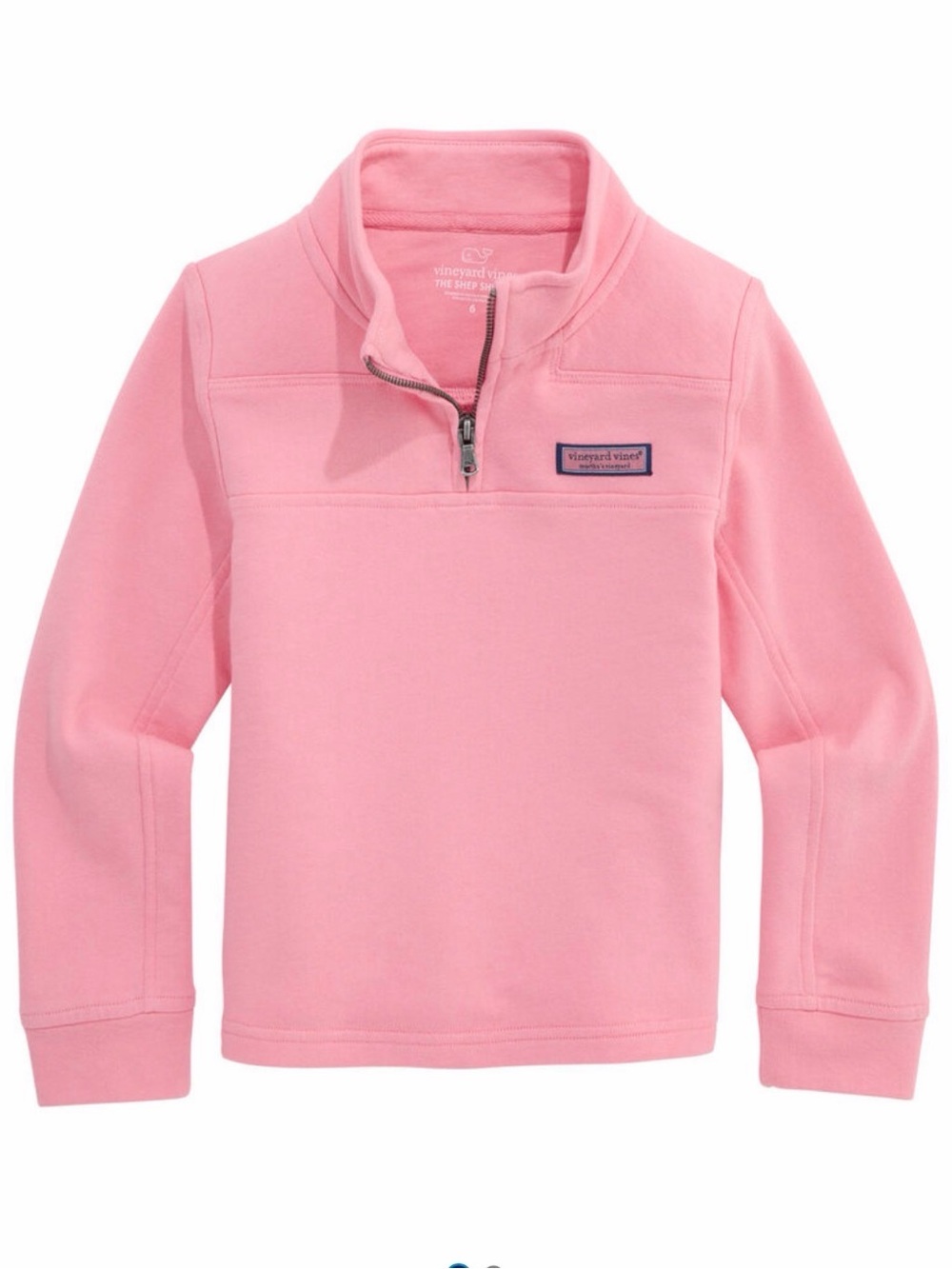 Vineyard Vines Pink Shep Shirt Quarter-Zip — 4T NWT